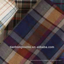 100% Cotton Plaid Check Brushed T Shirt Flannel Fabric